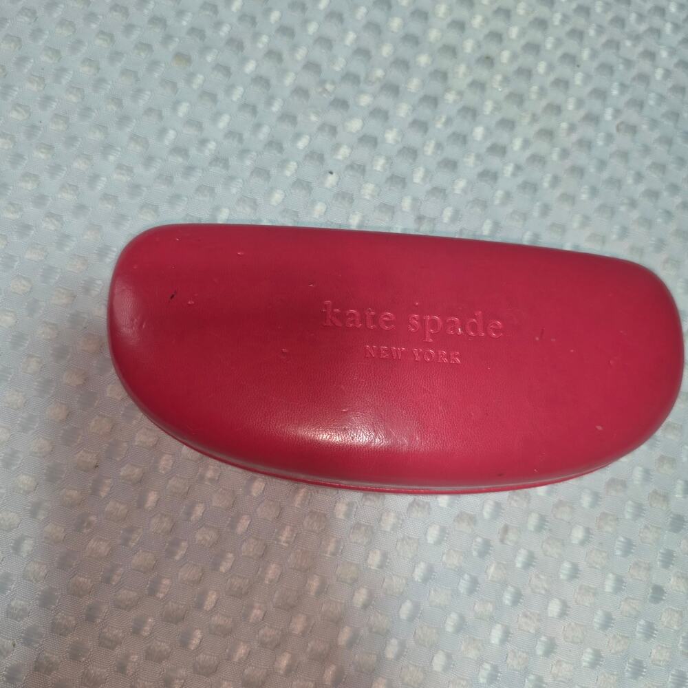 KATE SPADE PINK HARD CASE HINGED GLASS CASE KEEPER